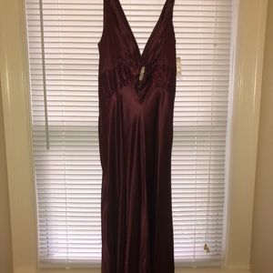 Wine colored formal gown